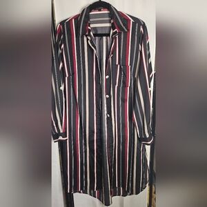 Striped Button-Up Shirt